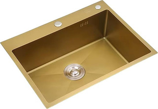 سینک ظرفشویی باکسی تک لگن سایز 60* 45 کف زنبوری برند هایشن