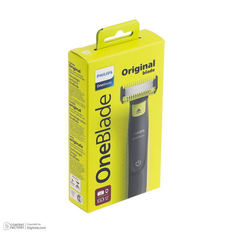 ماشین اصلاح موی صورت فیلیپس مدل QP2824 با تیغه استیل پیشرفته ضد آلرژی، قابلیت اصلاح صفر با اندازه 0.1 میلیمتر، 5 عدد شانه متنوع، ضد آب و شارژی با 45 دقیقه زمان استفاده و اصلاح سریع صورت در 4 دقیقه