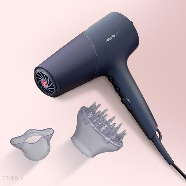 سشوار حرفهای 2300 وات فیلیپس مدل BHD510، موتور DC، وزن 330 گرم، المنت سرامیک تورمالین، دارای سری دیسپانسر، متمرکزکننده باریک با ویژگی صافکنندگی، با قابلیت فناوری تولید یون
